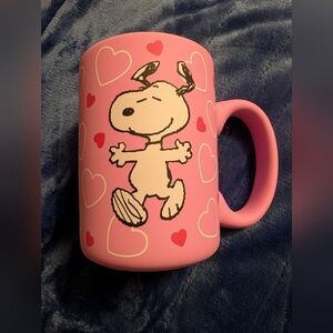 Peanuts New 2026 Zrike Snoopy Valentine’s Day Coffee Mug 18oz Pink/White